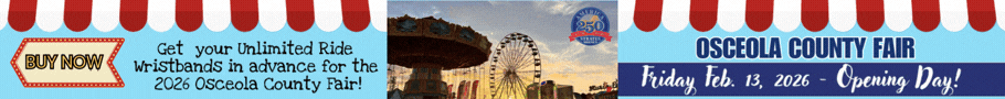 Osceola Fair & Livestock Show Don't miss the Osceola Fair & Livestock Show February 13-22nd!